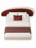The Gavielle Bed — Luxury Sculptural Upholstered Bed