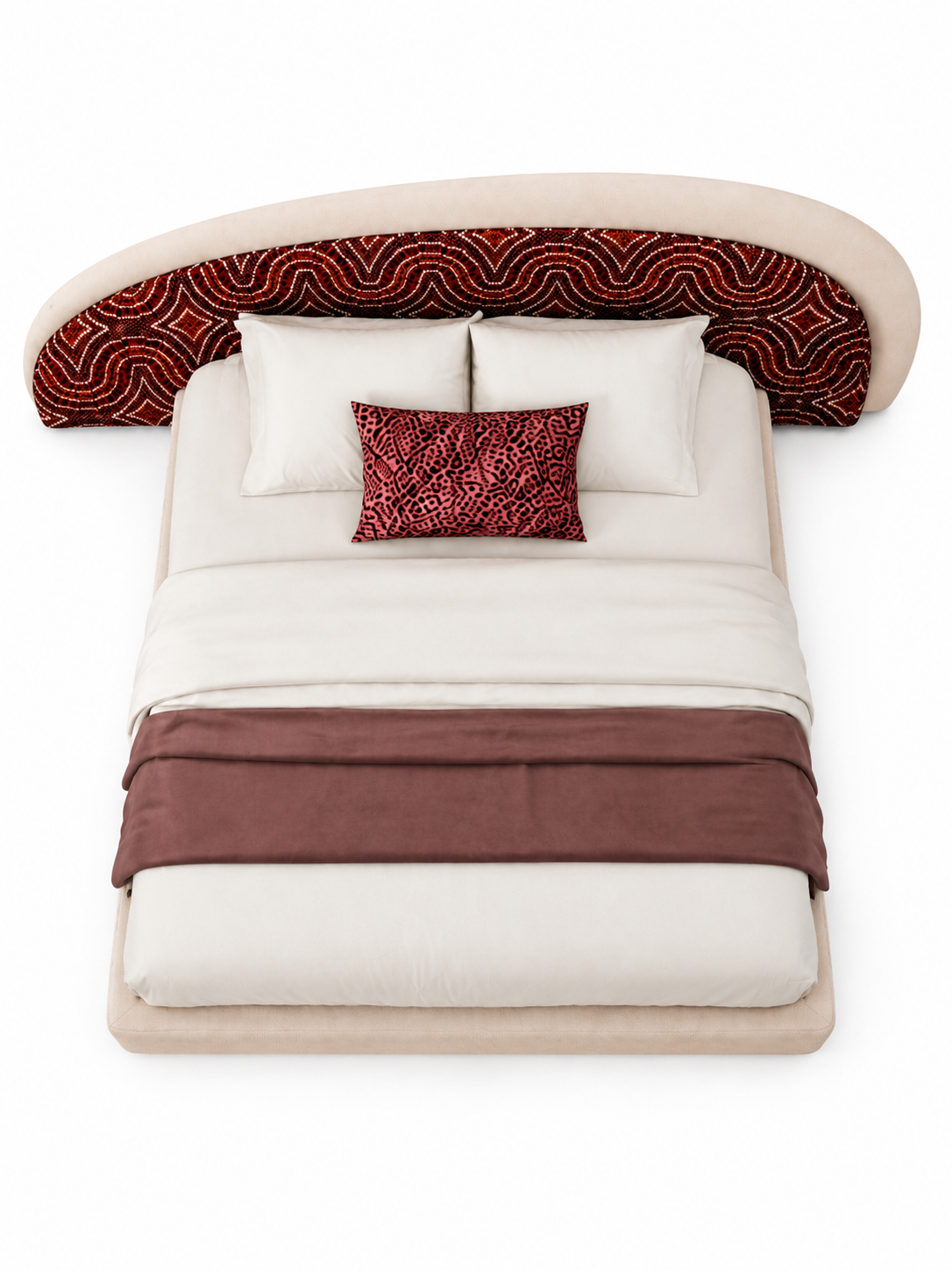 The Gavielle Bed — Luxury Sculptural Upholstered Bed
