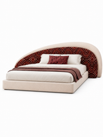 The Gavielle Bed — Luxury Sculptural Upholstered Bed