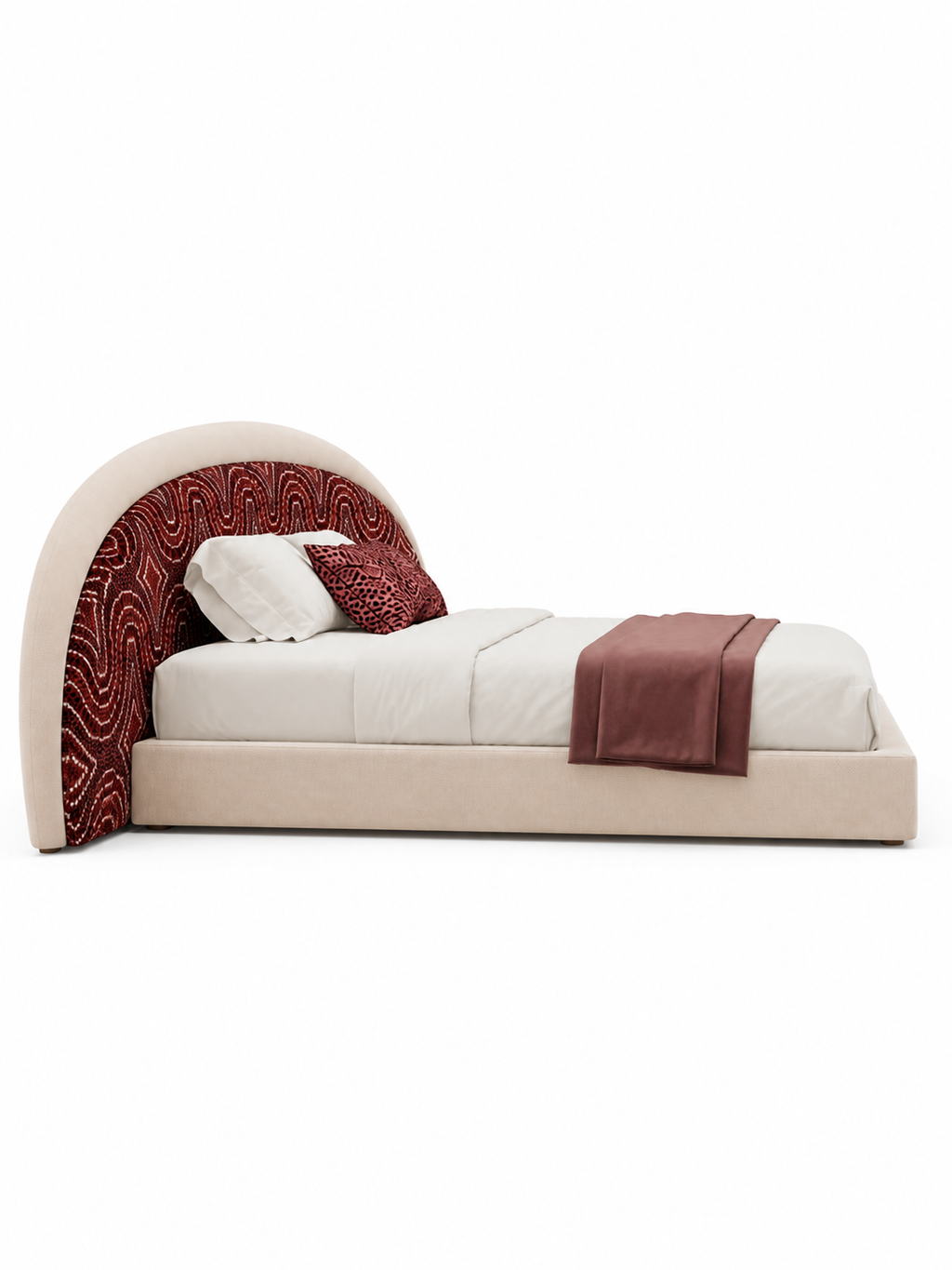 The Gavielle Bed — Luxury Sculptural Upholstered Bed