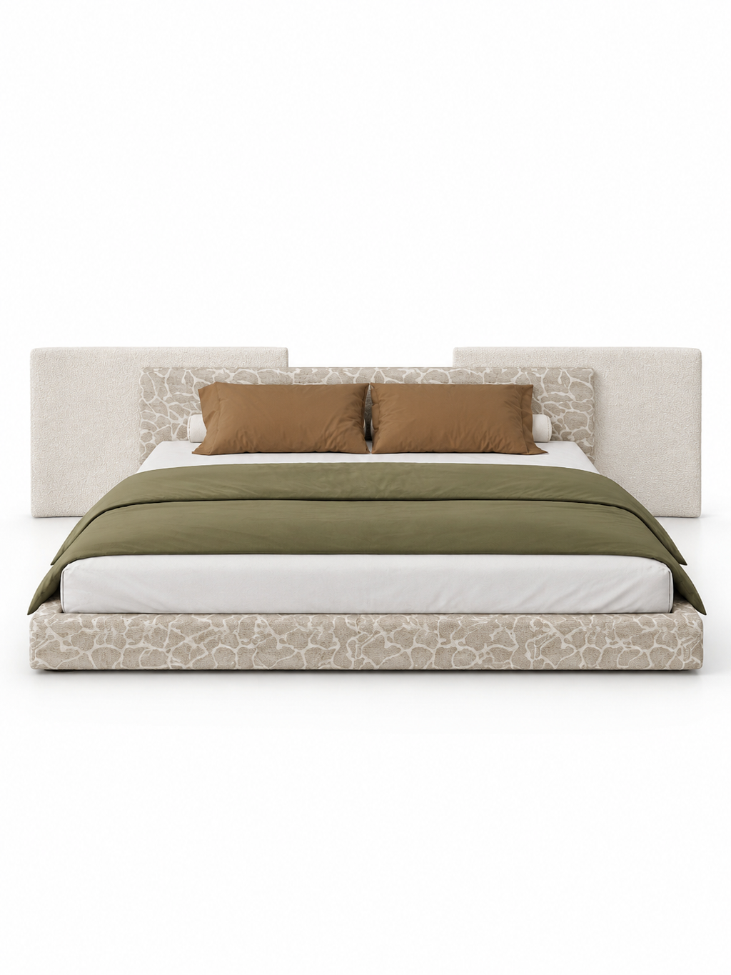 The Yveline Bed — Luxury Upholstered Platform Bed