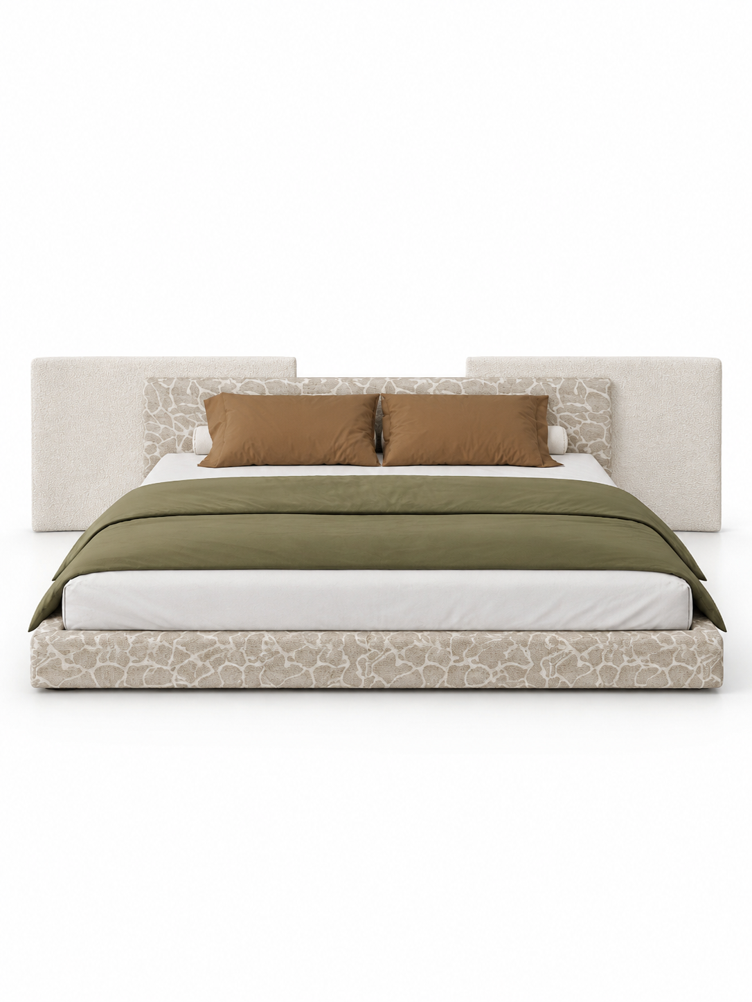 The Yveline Bed — Luxury Upholstered Platform Bed