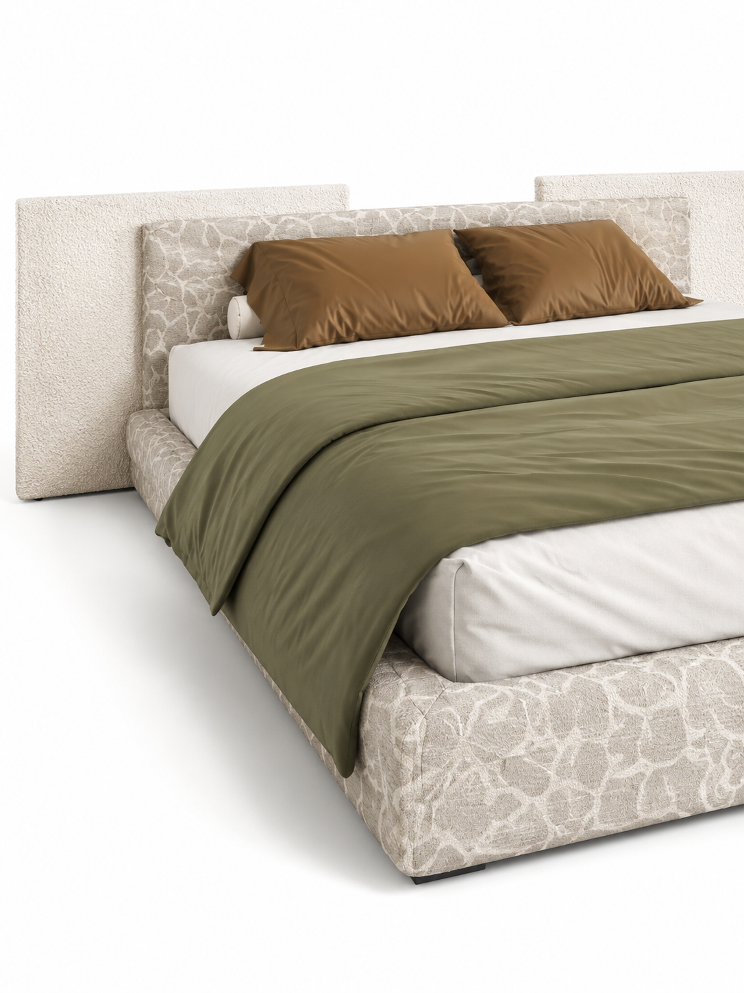 The Yveline Bed — Luxury Upholstered Platform Bed