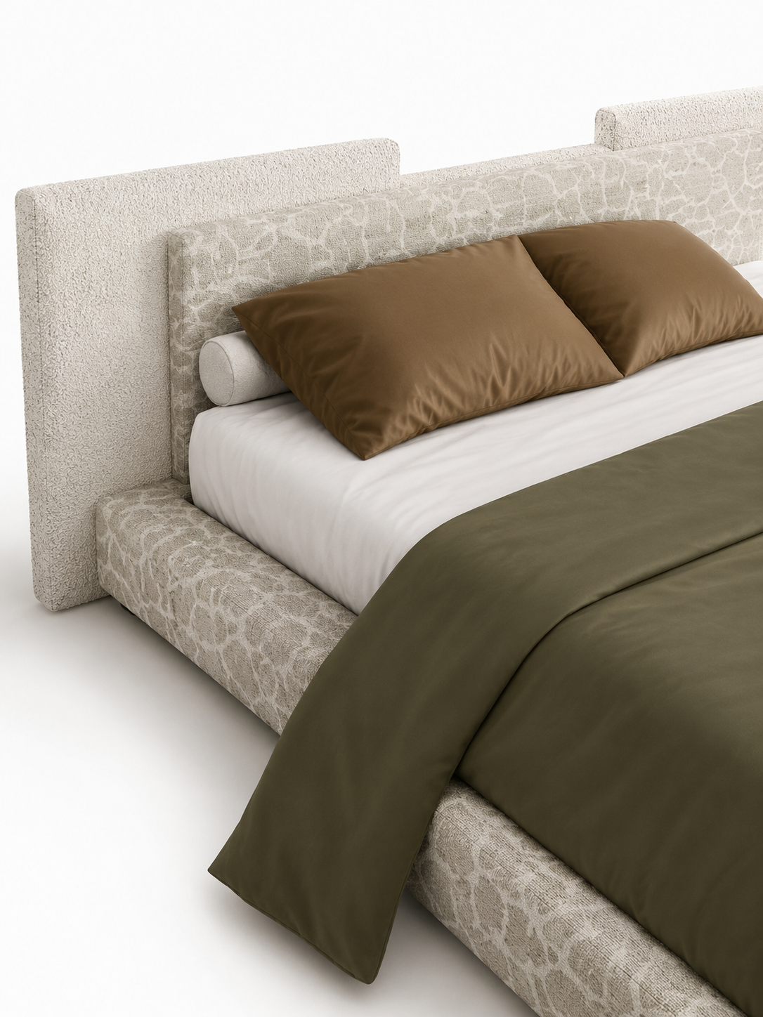 The Yveline Bed — Luxury Upholstered Platform Bed