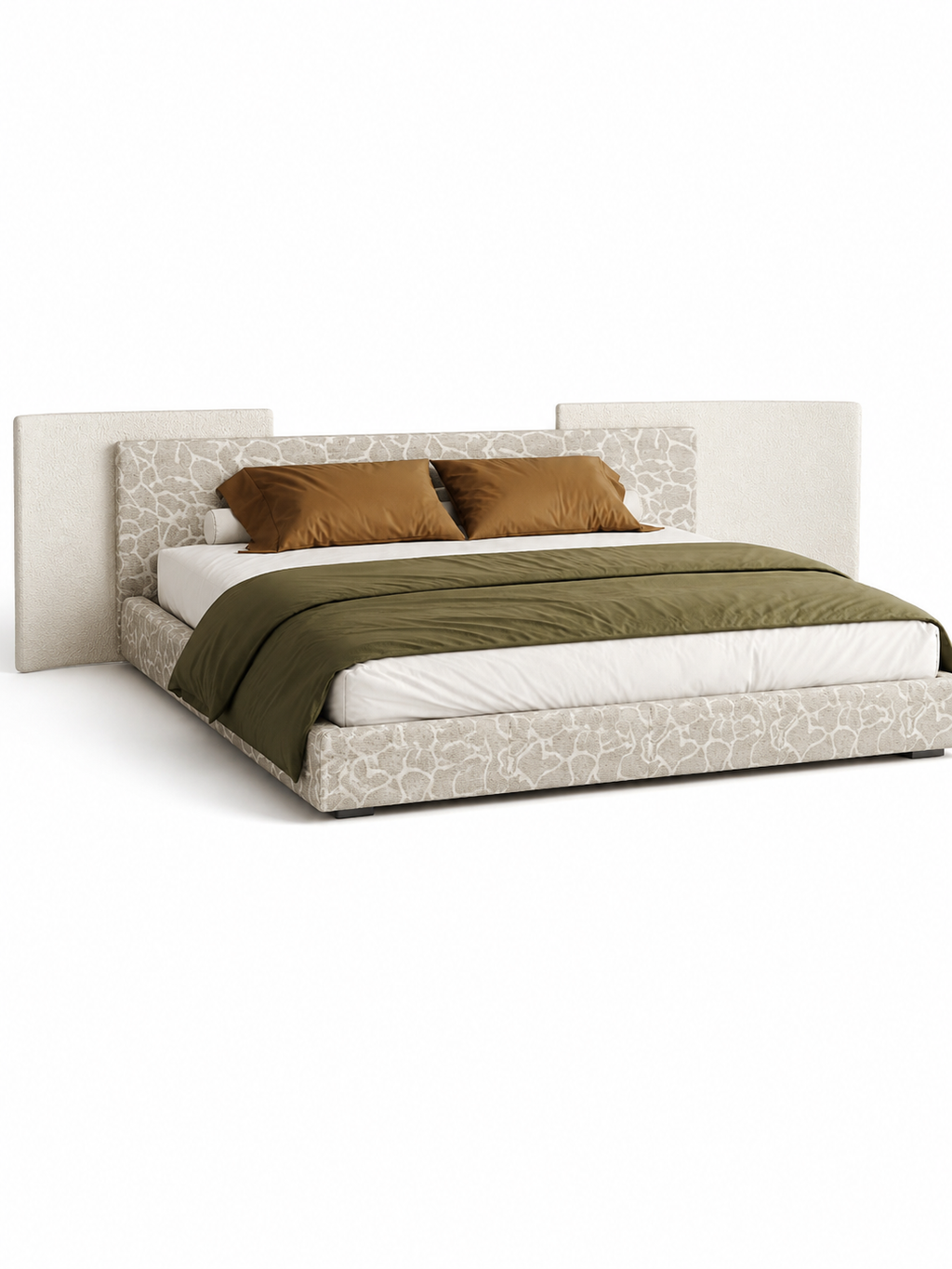 The Yveline Bed — Luxury Upholstered Platform Bed