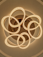 The Orlina Chandelier — Luxury Crystal Loop Ceiling Chandelier