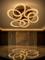 The Orlina Chandelier — Luxury Crystal Loop Ceiling Chandelier
