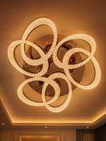 The Orlina Chandelier — Luxury Crystal Loop Ceiling Chandelier