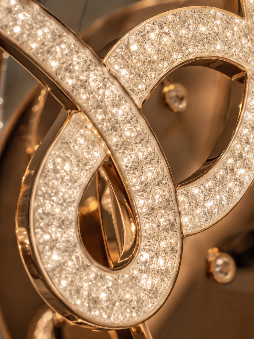 The Orlina Chandelier — Luxury Crystal Loop Ceiling Chandelier
