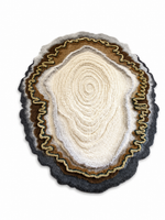 The Grove Ring Rug — Luxury Organic Wood Grain Hand-Tufted Area Rug