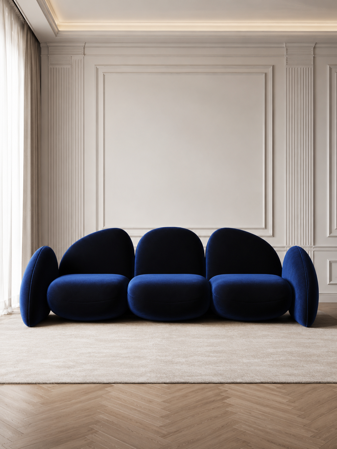 Rysa iFUR Modern Designer Curvy Sofa