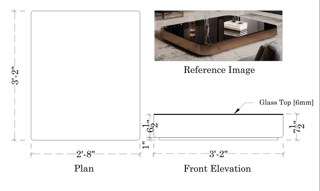 Alzo Modern Coffee Table
