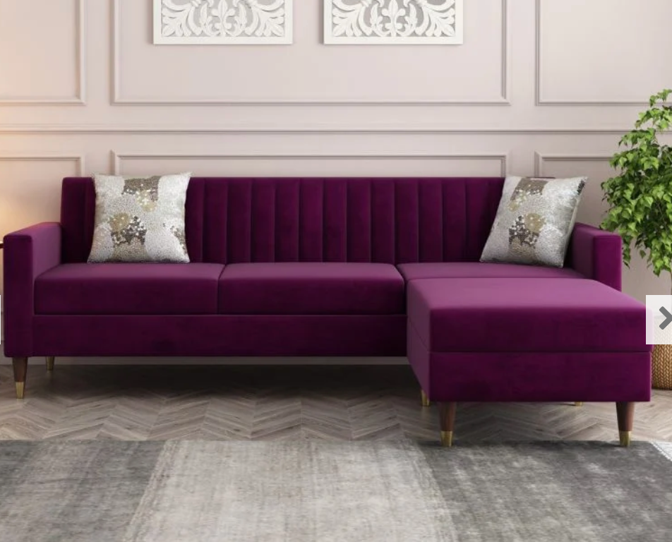 Ela Modern Minimilist L-Shaped Sofa