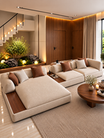 The Élan Sofa — Luxury Curved Modular Lounge Sofa