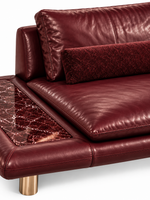 The Iverson Sofa — Luxury Burgundy Leather Sofa