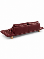 The Iverson Sofa — Luxury Burgundy Leather Sofa