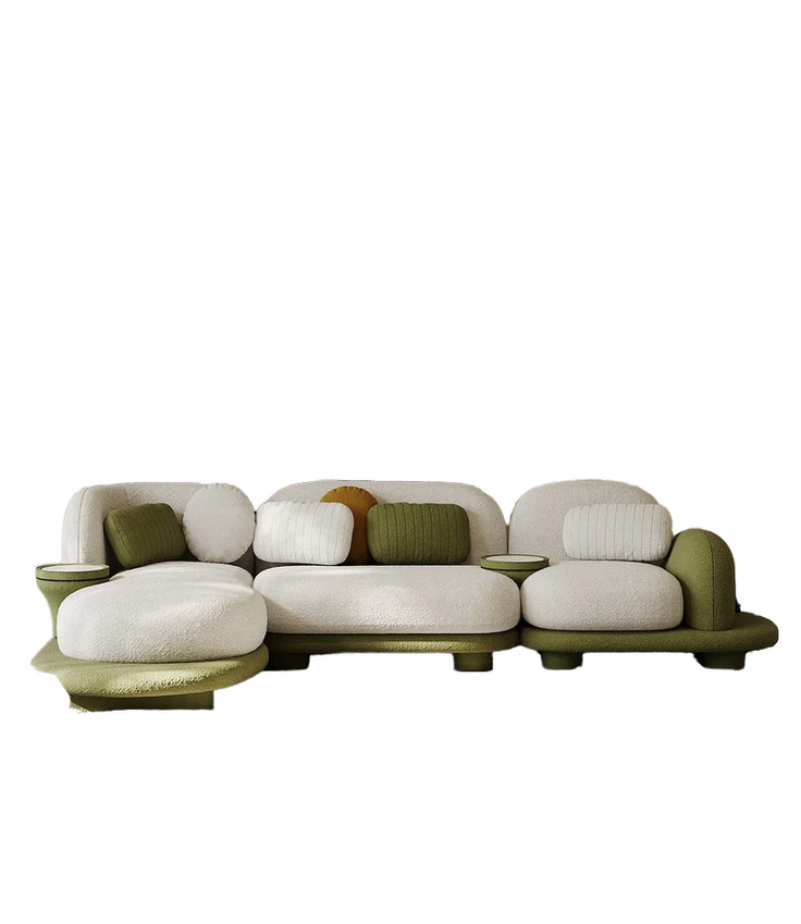 Lison 6 Seater Modern Boucle Corner Sofa