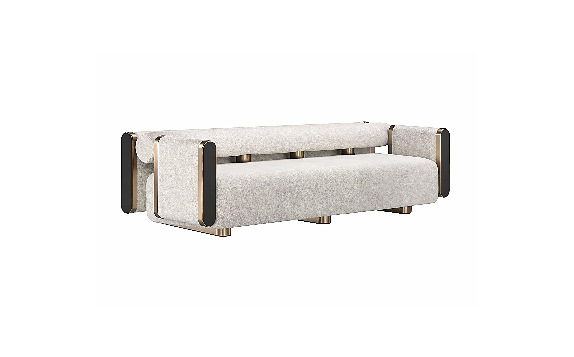 Kaliko Modern Metal 3 Seater Sofa