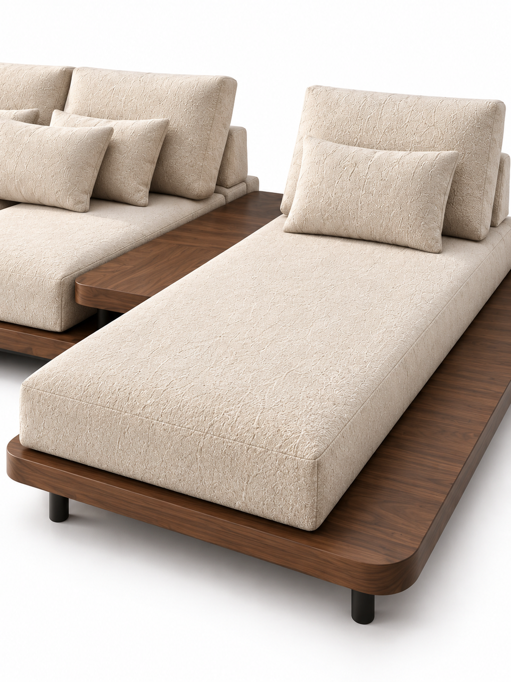 The Arven Sofa — Luxury Solid Wood Modular Chaise Sofa