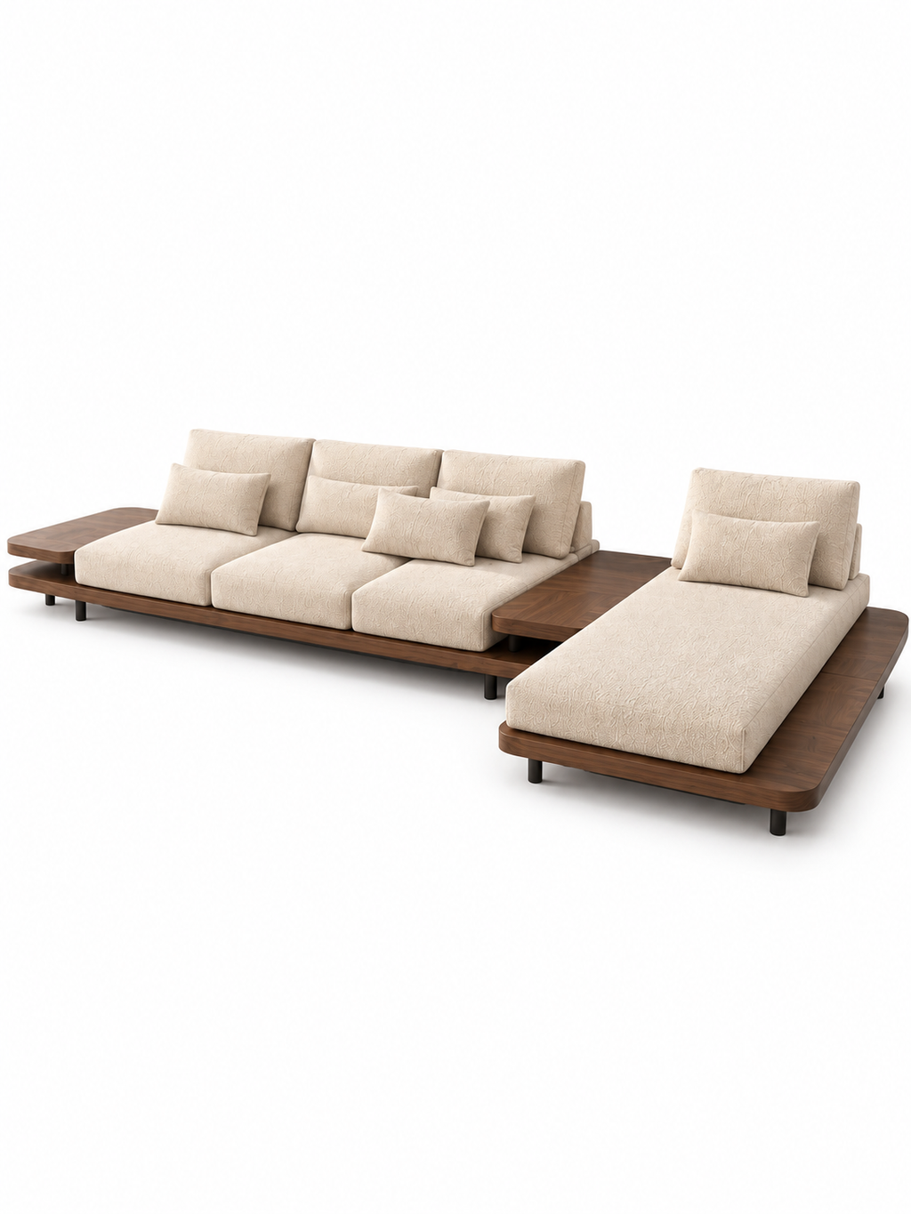 The Arven Sofa — Luxury Solid Wood Modular Chaise Sofa