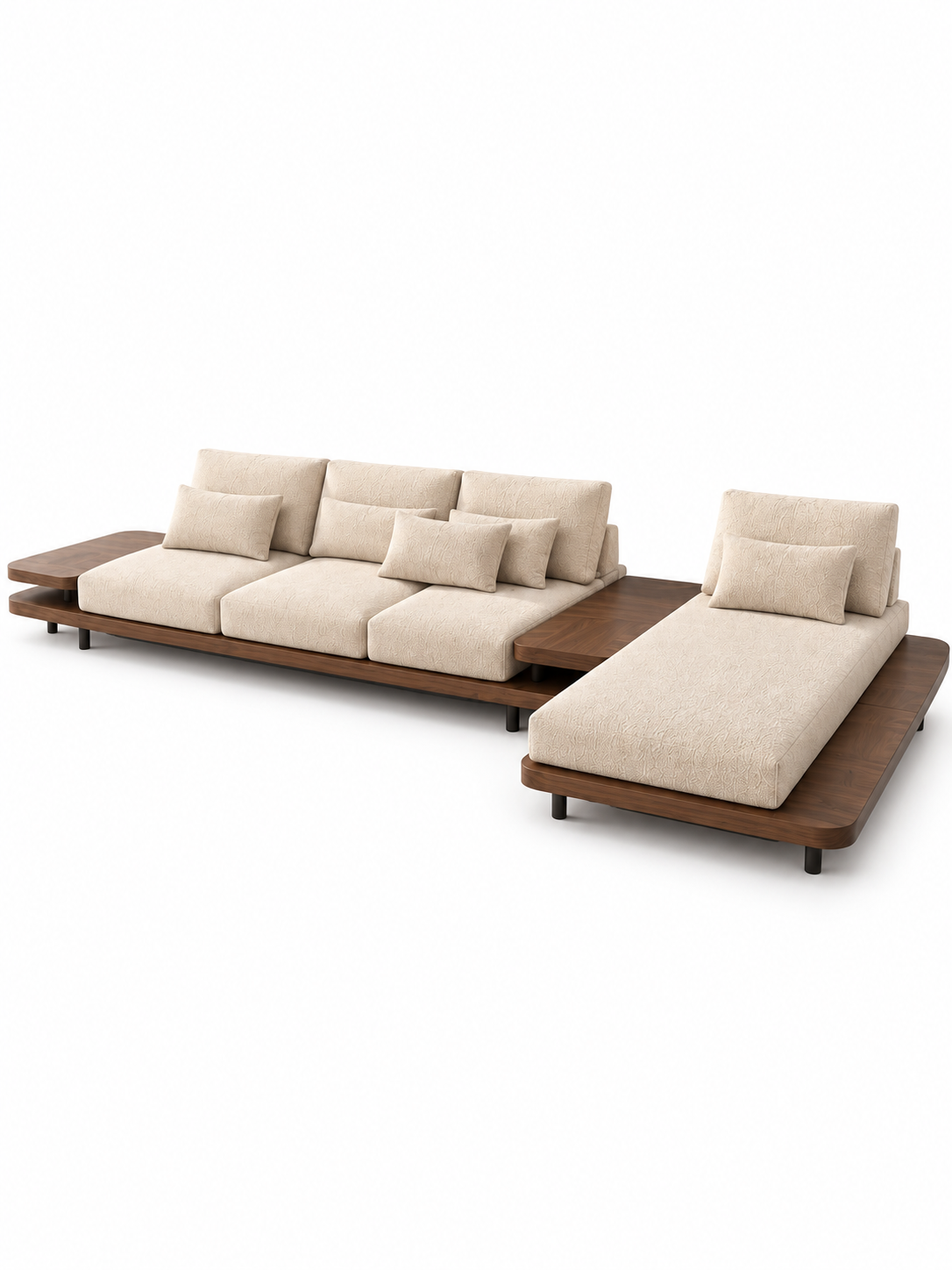The Arven Sofa — Luxury Solid Wood Modular Chaise Sofa