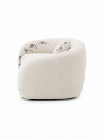 The Ivorelle Sofa — Luxury Embroidered Curved 3 Seater Sofa