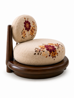 The Gulmira Sofa — Luxury Floral Wooden Sofa