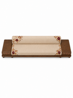 The Gulmira Sofa — Luxury Floral Wooden Sofa