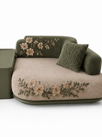 The Elviora Sofa — Luxury Embroidered Designer 4 Seater Sofa