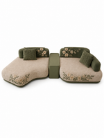 The Elviora Sofa — Luxury Embroidered Designer 4 Seater Sofa