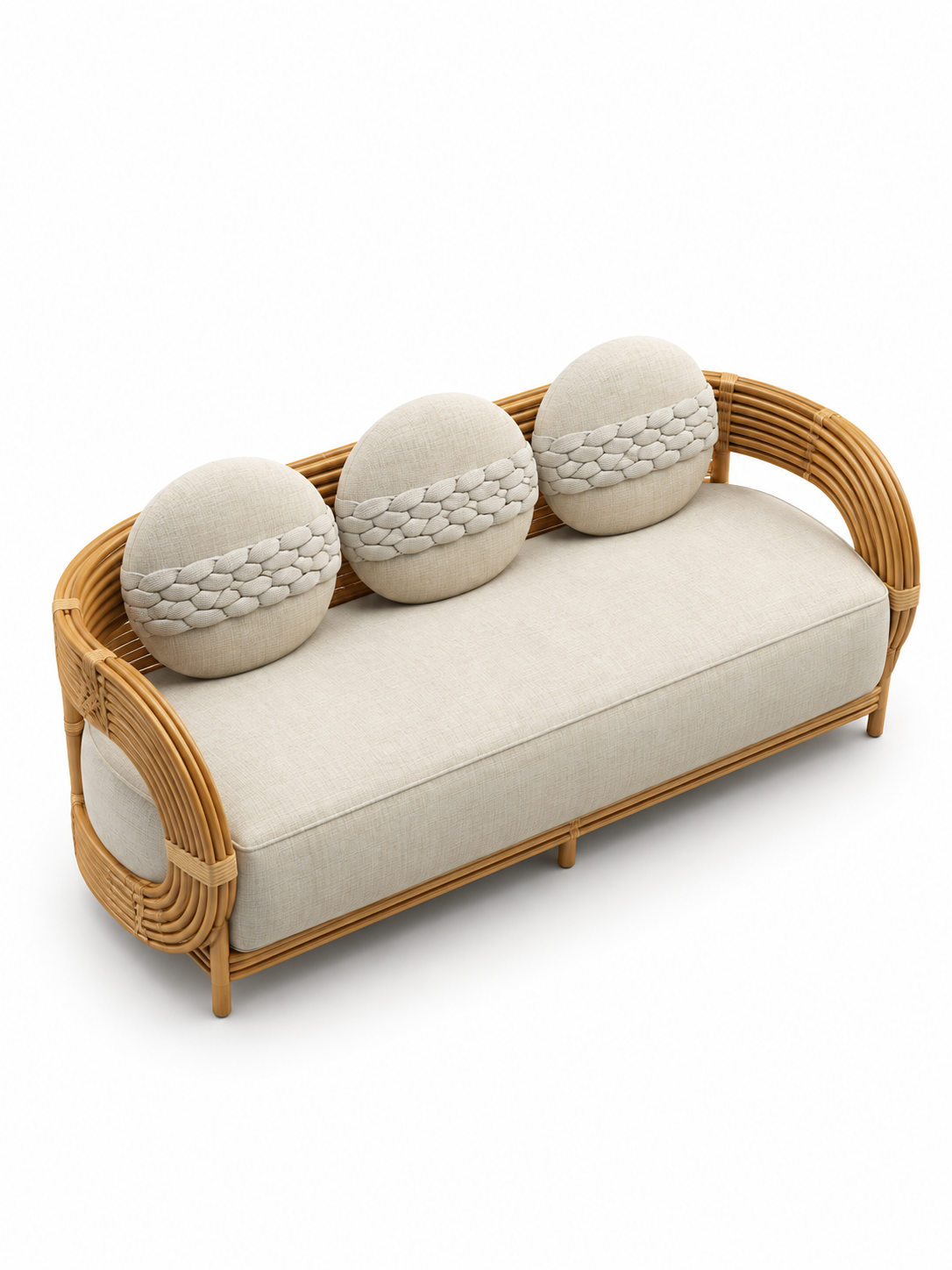 The Quil Outdoor Sofa — Luxury Woven 3 Seater Sofa