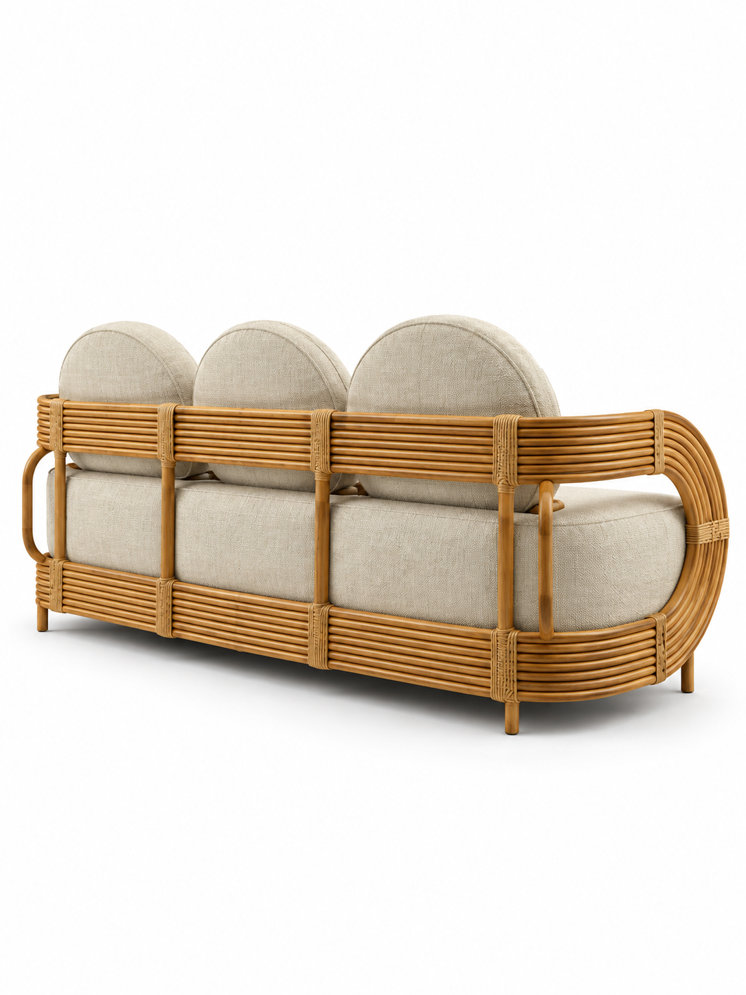The Quil Outdoor Sofa — Luxury Woven 3 Seater Sofa