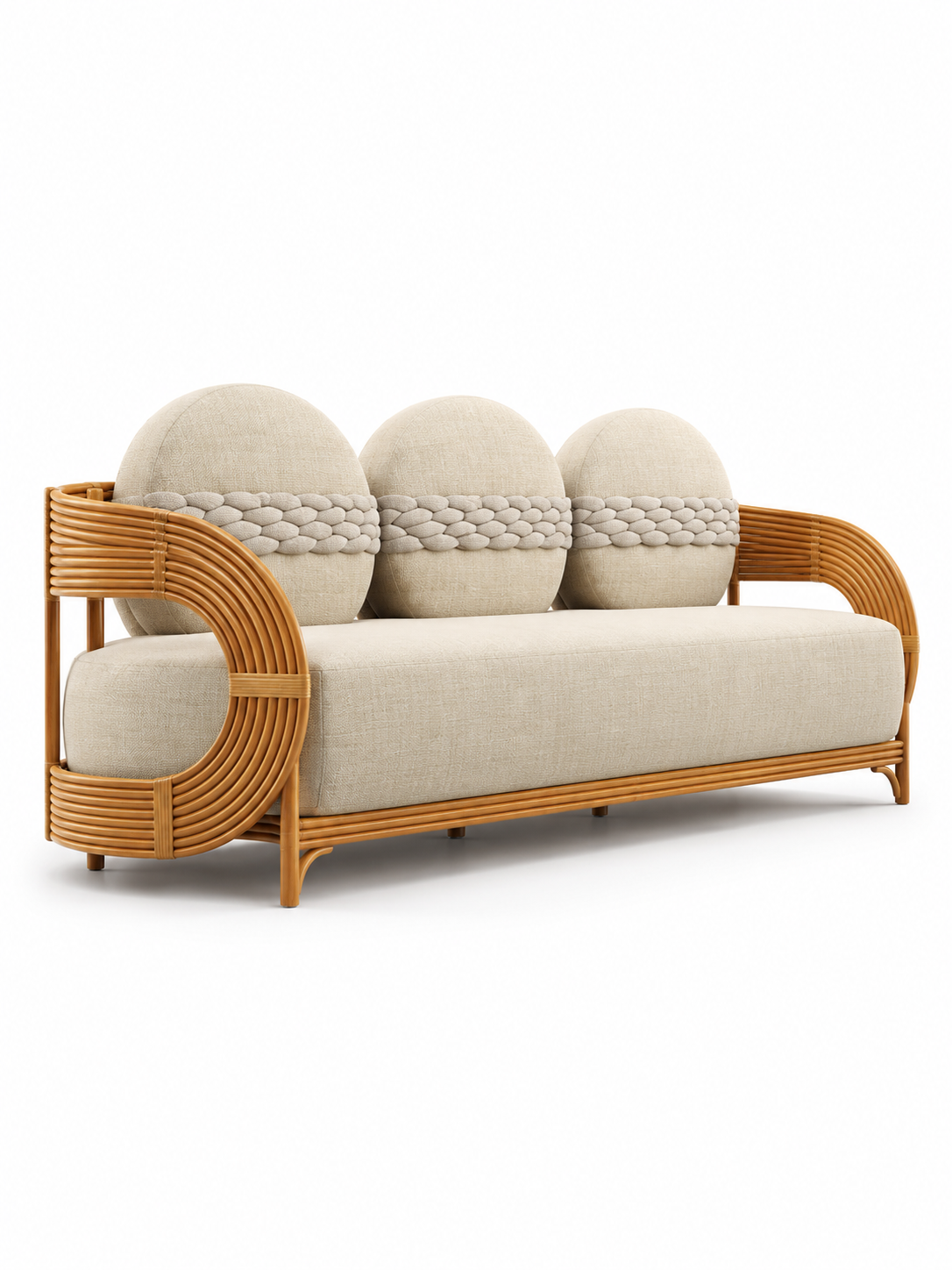 The Quil Outdoor Sofa — Luxury Woven 3 Seater Sofa