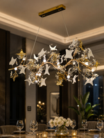 The Jalyvera Chandelier — Luxury Botanical Crystal Floral Chandelier