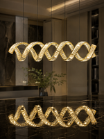 The Velaris Chandelier — Luxury Sculptural Wave Crystal Chandelier