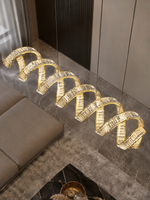 The Velaris Chandelier — Luxury Sculptural Wave Crystal Chandelier