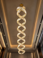 The Velaris Chandelier — Luxury Sculptural Wave Crystal Chandelier