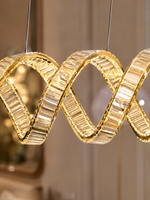 The Velaris Chandelier — Luxury Sculptural Wave Crystal Chandelier