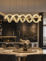 The Velaris Chandelier — Luxury Sculptural Wave Crystal Chandelier