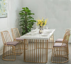 Majestic 4 Seater Dining set featuring a natural stone table top