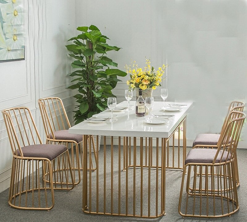 Majestic 4 Seater Dining set featuring a natural stone table top