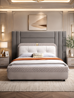 Urban Luxury Modern Upholstered Bed with a sturdy frame