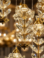 The Tahlia Chandelier — Luxury Crystal Floral Cascade Chandelier