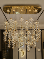 The Tahlia Chandelier — Luxury Crystal Floral Cascade Chandelier