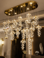 The Tahlia Chandelier — Luxury Crystal Floral Cascade Chandelier