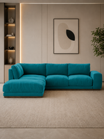 Epic Modern Teal L Shaped Corner Sofa