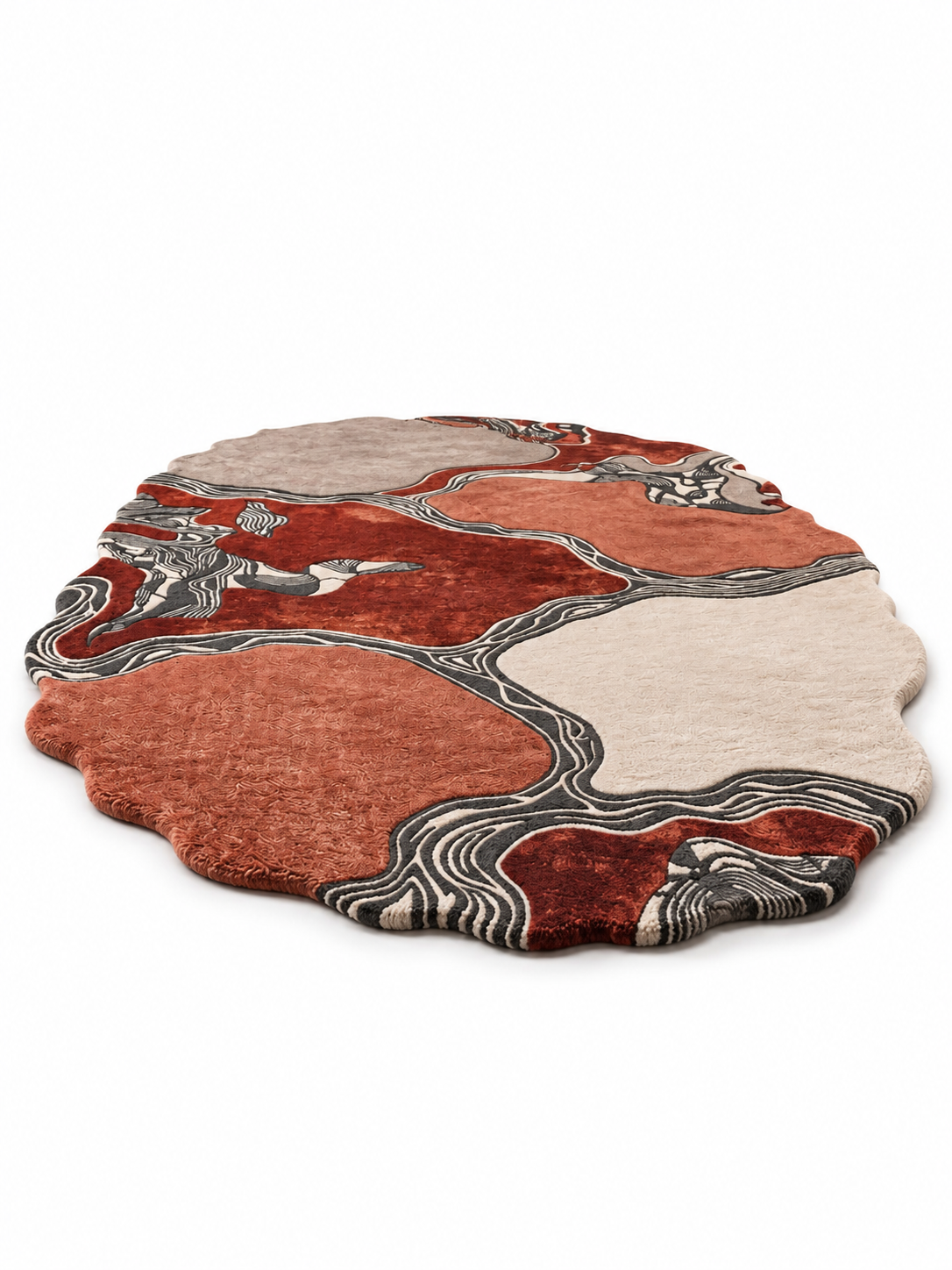 The Terra Flow Rug — Luxury Abstract Organic Area Rug
