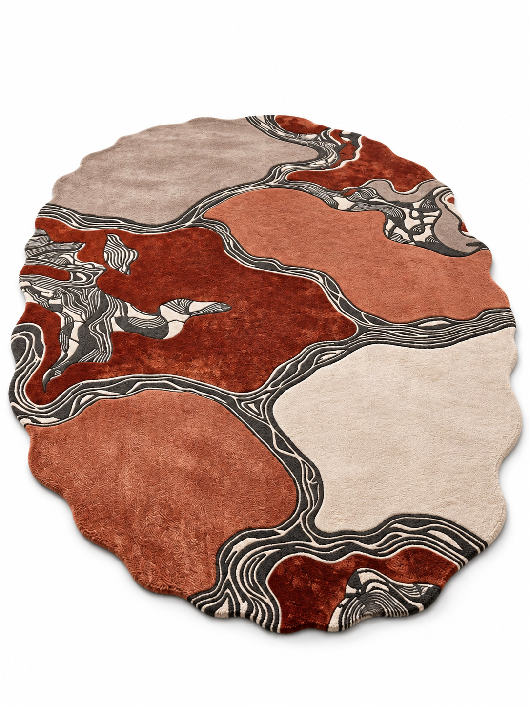 The Terra Flow Rug — Luxury Abstract Organic Area Rug