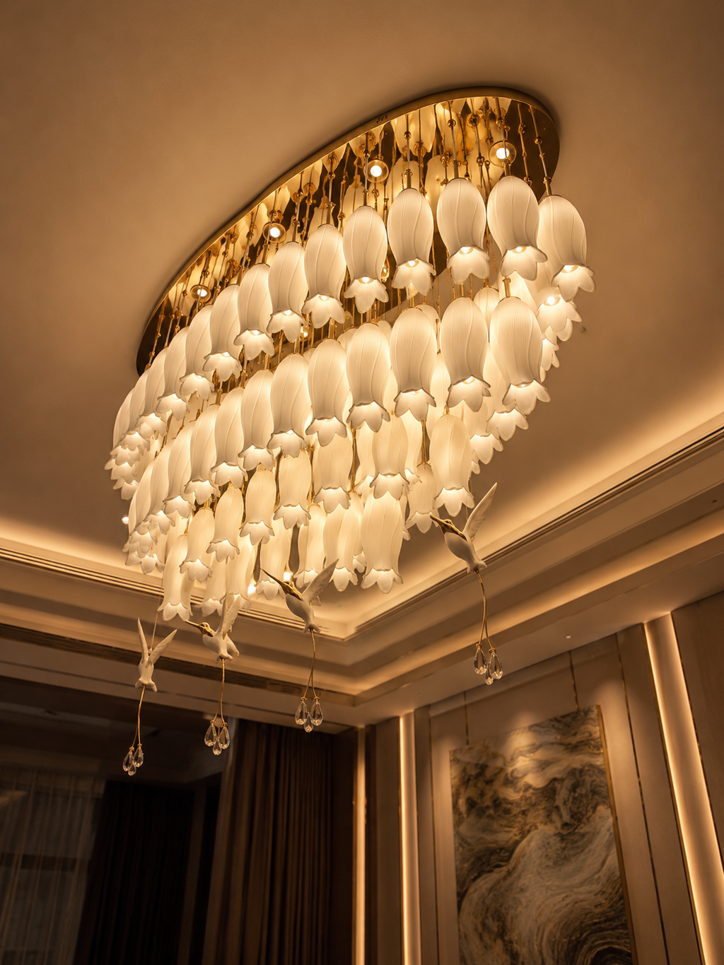 The Bellora Chandelier — Luxury Lily Blossom Ceiling Chandelier