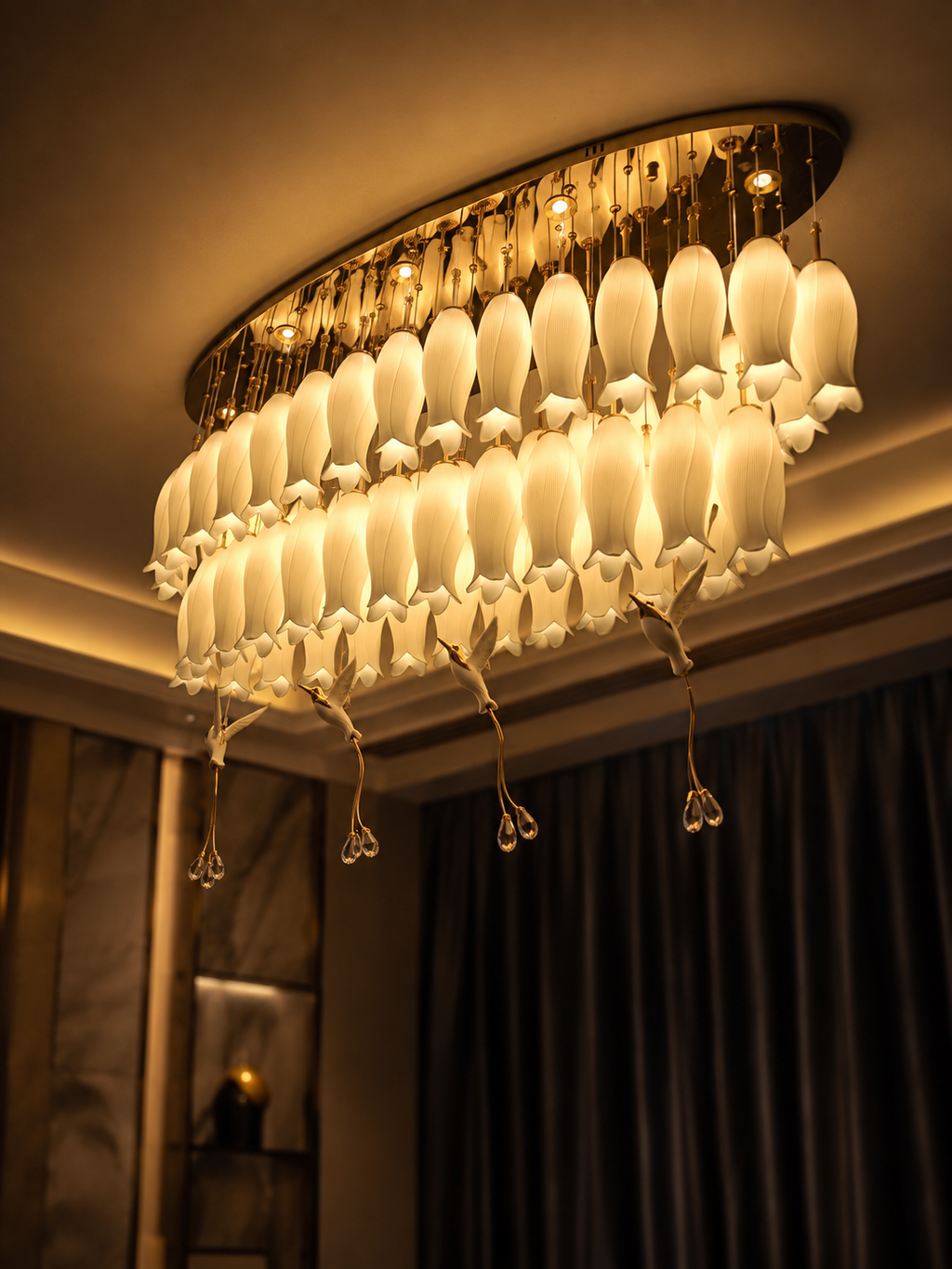 The Bellora Chandelier — Luxury Lily Blossom Ceiling Chandelier